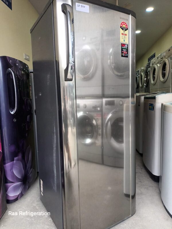 Samsung 227 Liters Single Door Refrigerator in Silver Steel Finish Color