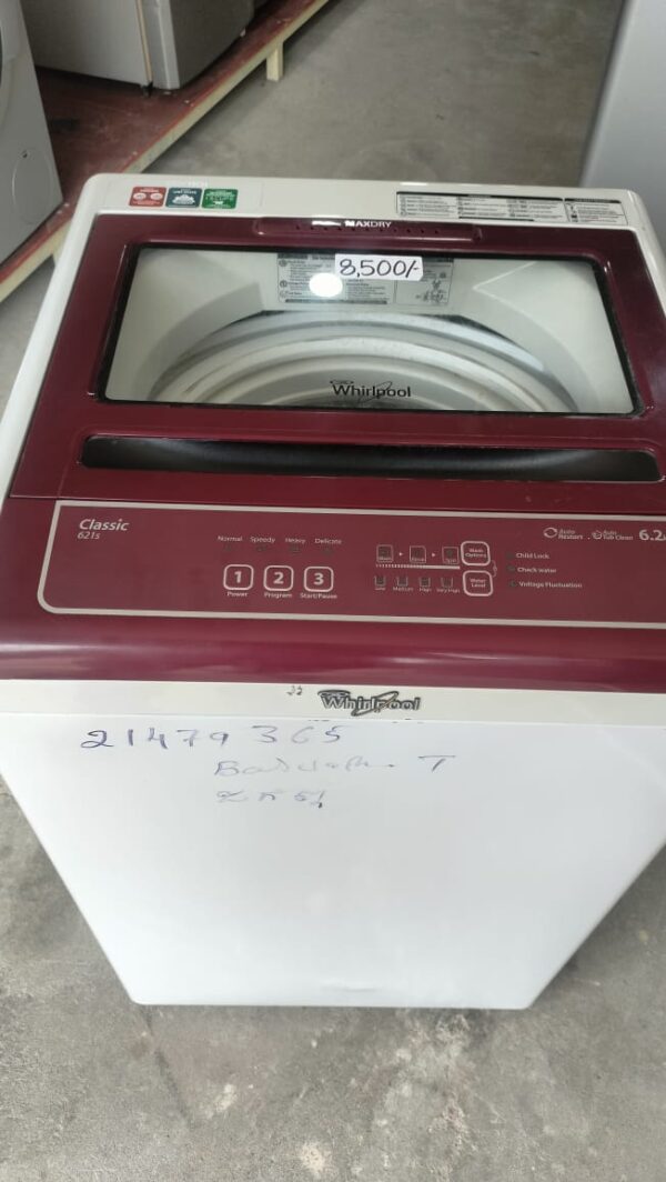 Whirlpool 6.2 Kg Capacity Top Load Fully Automatic Washing Machine - Image 3