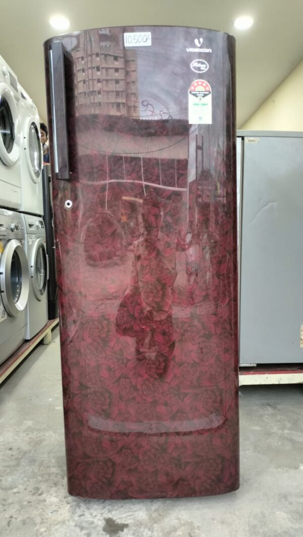 Videocon 245 ltr Refrigerator Single Door With Floral Brown Color - Image 3