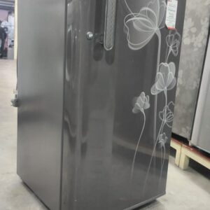 LG 190 ltr Refrigerator Single Door With Dark Grey Color and White Flowers