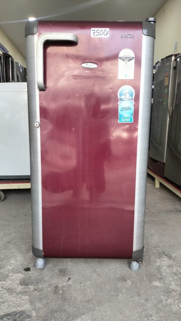 Whirlpool 190 ltr Refrigerator Single Door With Red and Silver Color